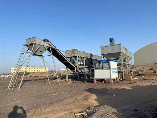 Köprü İnşaatı İçin 500t / H Mobil Toprak Karıştırma Tesisi Kolay Kurulum
