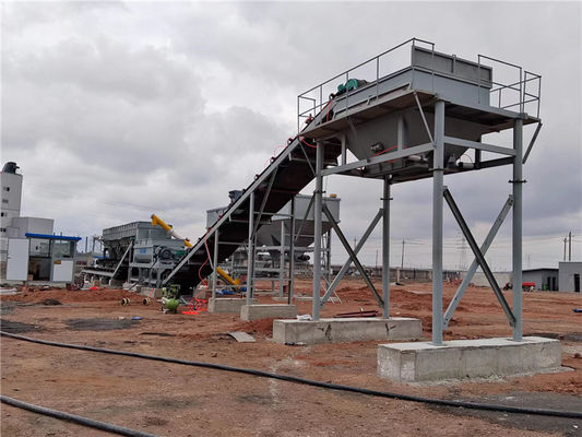 Bilgisayarlı Ölçüm Toprak Çimento Karıştırma Tesisi 140KW 500t / H Yüksek Verimlilik