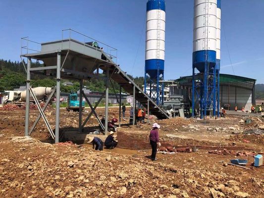 Sürekli WDJ300/400/500/600 Düzleştirilmiş Toprak Karıştırma Tesisi İnşa Projeleri Başarılı
